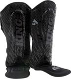 King Pro Boxing Scheenbeschermers KPB/SG Hexagon 2 Kinderen Zwart/Goud L