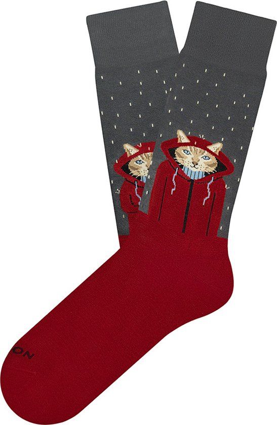 Jimmy Lion Raining Cat Socks - Multi - 41-46
