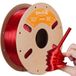 Icecat Filament TPU 3D de 1,75 mm pour imprimante 3D, 1 kg, transparent rouge