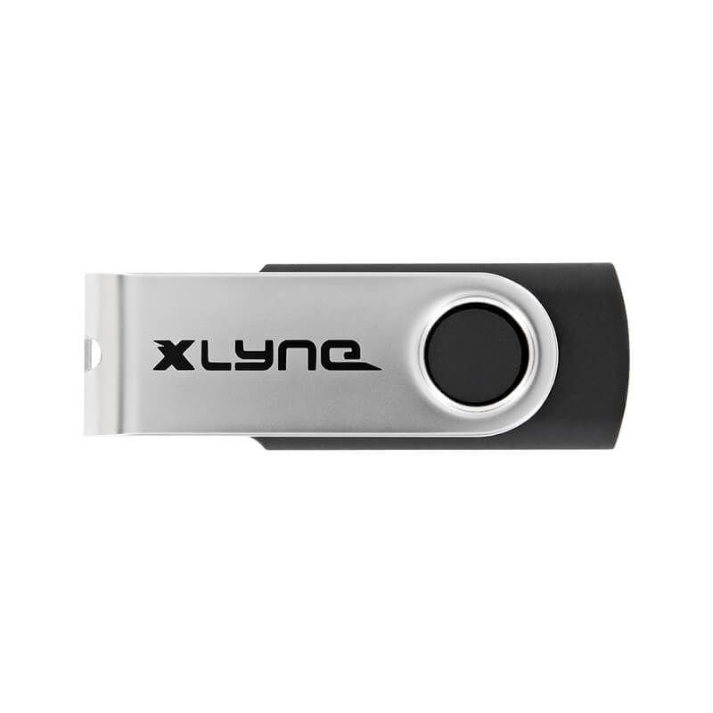 xlyne USB-stick 177534-2 - 128 GB - Zwart/Zilver