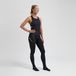 Rogelli Mono Pantalon de cyclisme long pour femme - Coussinet - Bretelles - Noir