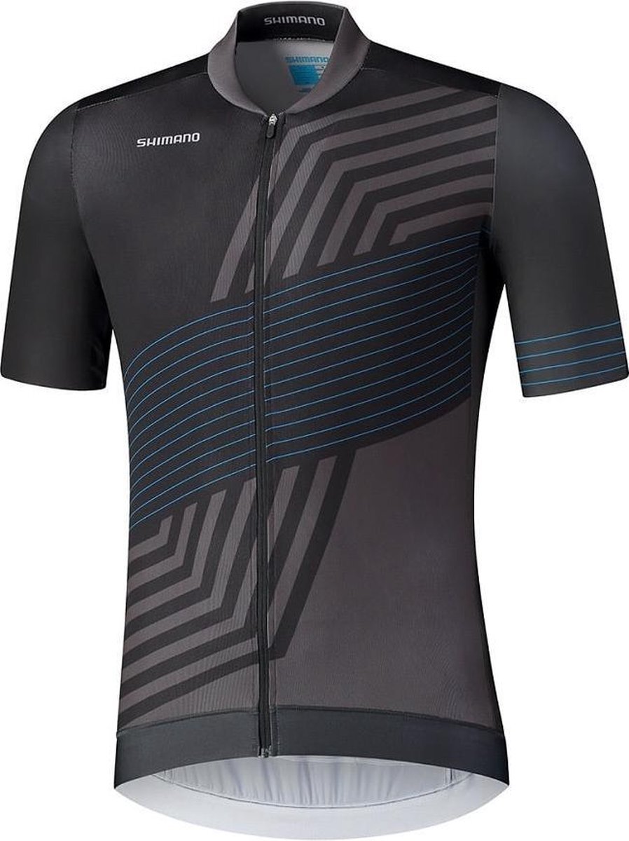 Shimano Kita Fietsshirt MTB Korte Mouwen Zwart Blauw Heren-M