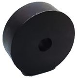 RS PRO Rubberen trildemper, Ø 25 mm x 15 mm, 50 Shore A/tot 0, verpakking van 4 stuks