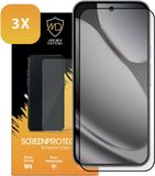 MobyDefend 3-Pack Screenprotectors - Gehard Glas - Zwarte Randen - Geschikt voor Google Pixel 10 Pro XL