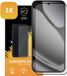 MobyDefend 3-Pack Screenprotectors - Gehard Glas - Zwarte Randen - Geschikt voor Google Pixel 10 Pro XL
