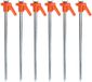 Redcliffs tentharingen - Rotspennen - 6x - zilver/oranje - metaal - 21 cm