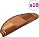 vidaXL Trapmatten zelfklevend 10 stuks bruin