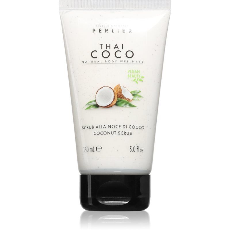 Perlier Thai Coco Perlier Thai Coco Body Scrub met kokosnoot, natuurlijke peeling voor een lichte en zachte huid, verwijdert dode cellen en onzuiverheden, tube van 150 ml (1 stuk)