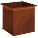 VidaXL Plantenbak met led roestkleurig 50 x 50 x 48 cm weervast staal