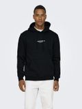 ONLY&SONS ONSCURATED REG HOODIE SWEAT NOOS Heren Zwart XS