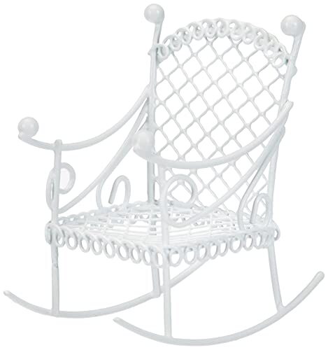 RAYHER 46065102 schommelstoel, 5,3 x 8 x 7,5 cm, SB-Btl 1 stuk, wit