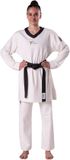 Kwon Dames dobok Slimfit WT Rec. Wit/Zwart