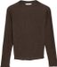 comma T-Shirt donkerbruin