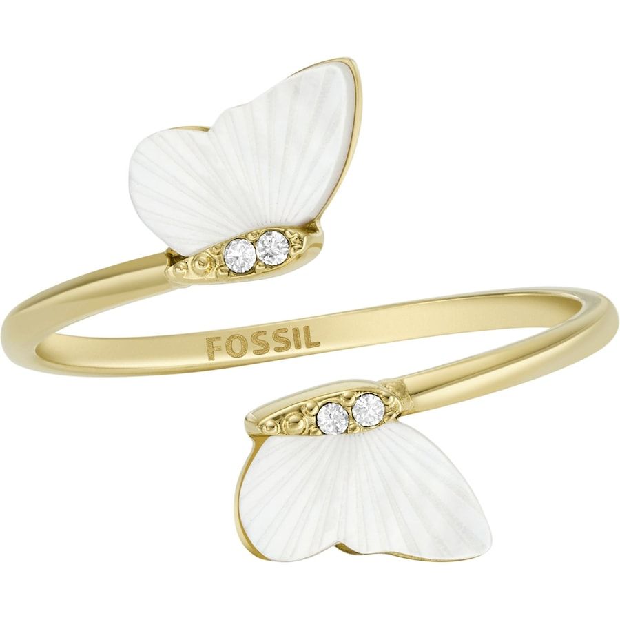 Fossil Damesring Edelstaal goud Ring