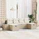 Maison Exclusive - Ensemble de jardin 6 places, polyrotin beige