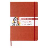 Darwi Schetsboek A4 Harde Kaft Terracotta