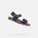 GEOX GHITA JONGENS Sandalen - MARINEBLAUW/WIT/ROOD - Maat 26