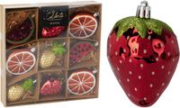 Home & Styling Collection Kaemingk B.V. Kerstornamenten fruit 9 stuks in doosje