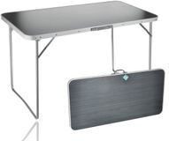 Discountershop Klaptafel 120x60x70,5cm – Opvouwbare Campingtafel voor Buiten – Weerbestendige Inklapbare Tuintafel met Handvat – Vouwtafel voor 3-4 Personen