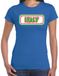 Bellatio Decorations Verkleed T-shirt voor dames - Italie - blauw - supporter - themafeest XXL