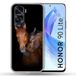 Versterkte Honor Versterkte hoes voor Honor 90 Lite 5G Animal Paard Bruin