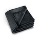 Linder 5047/10/841 knuffelzachte deken, polyester, wit, zwart, 130 x 180