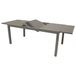 Express Großer Balkontisch Gartentisch Ausziehtisch Glas/Aluminium silbergrau ausziehbar 180-240 cm
