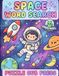 Space Word Search Puzzle Book: 50 Large Print Themed Puzzles for Kids with Fun Space Facts and Full Solutions | Black and White Edition