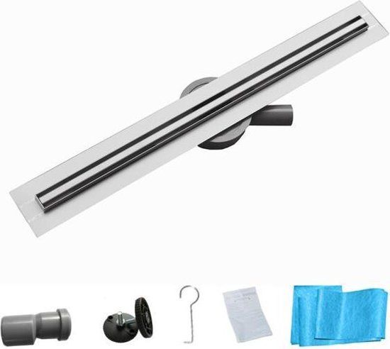 Sani Royal Douchegoot - 90 cm - RVS - Rechthoek - Dicht rooster