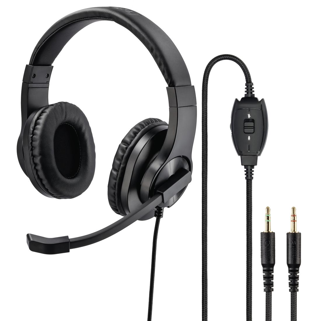 Hama HS-P300 Gaming Headset - Wired - Black