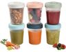 Bocaux de conservation alimentaire - Set de 6 - 250 ml - Empilable - Hermétique - Sans BPA