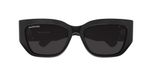 Balenciaga Bb0361s Lunettes de soleil femme œil de chat noir 56mm