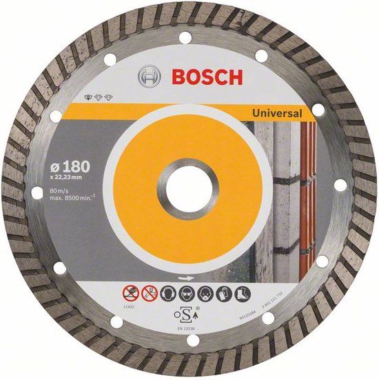 Bosch Accessoires Diamantdoorslijpschijf Standard for Universal Turbo 180 x 22,23 x 2,5 x 10 mm 10st - 2608603251