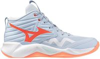 Mizuno Wave Momentum Pro Mid Dames Volleybal Schoenen Blauw/Oranje/Koraal Maat 40.5