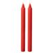 Set Doriche Set van 8 decoratieve kaarsen, kleur Idian Red, brandduur 8 uur, diameter 2,2 cm, hoogte 25 cm