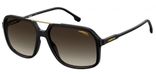 Carrera Eyewear Lunettes de soleil 229/s Unisexe Rectangulaire Noir