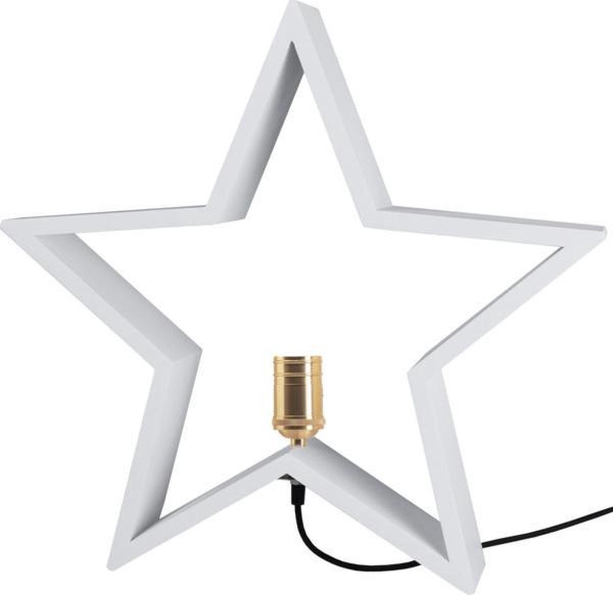 Star Trading LYSEKIL Tafellamp - E27 - 47.5 cm - Hout - Wit