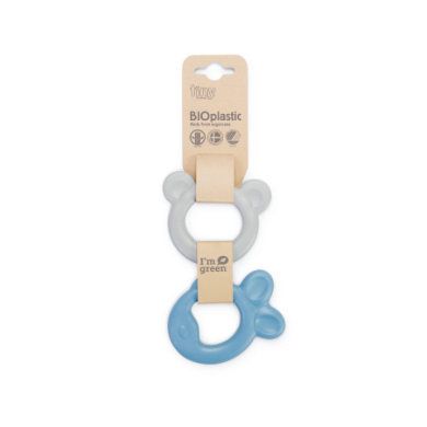 Dantoy Kleine BIO Bijtring Blauw 2 Stuks