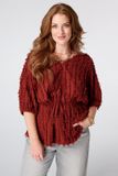 MS Mode Top Harige top met drawstring