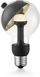 Move Me LED lichtbron Sphere - Zwart-Goud - Glas - E27 - 3W - 8cm