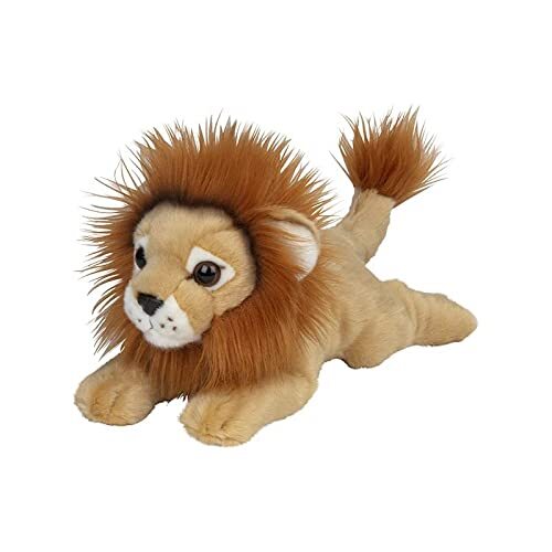 Nature Planet Pluche dieren knuffels Leeuw van 33 cm - Knuffeldieren speelgoed