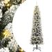 vidaXL Kunstkerstboom met 300 LED's en sneeuw 180 cm