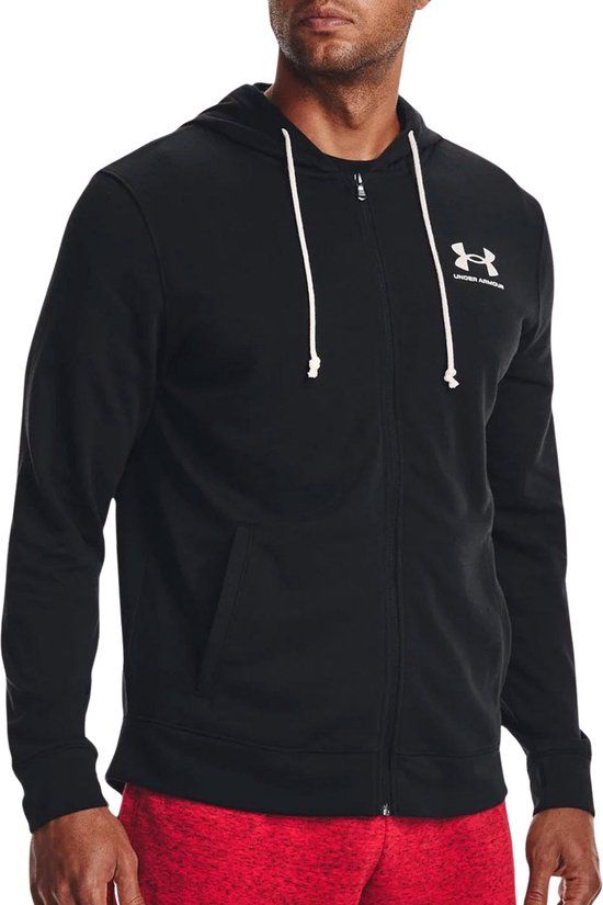Under Armour Rival Terry Vest Heren - Zwart - Maat M