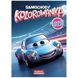 Kolorowanka Samochody z naklejkami metalicznymi