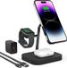 OEM Bol 3-in-1 Wireless Charging Pad for iPhone 13 Pro Max - Compatible with Apple Watch 6/SE - AirPods Pro - Magnetic Design - 18W Adapter Included