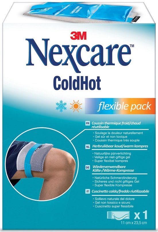 Nexcare 15710dab Coldhot Therapy Pack Flexible Thinsulate, Blauw/Grijs, 235 Mm X 110 Mm