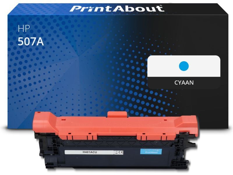 PrintAbout Toner 507A (CE401A) Cyaan geschikt voor HP