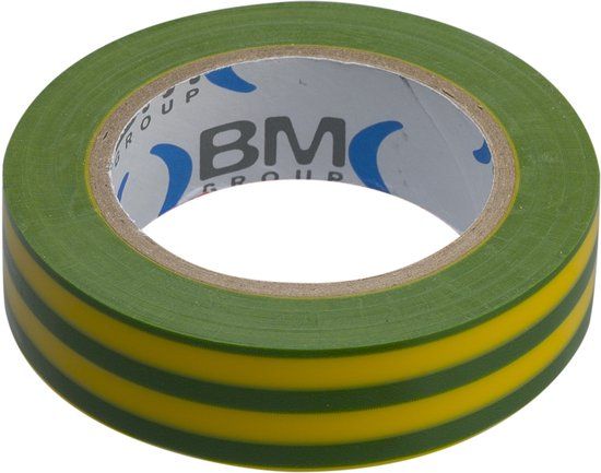 Beta - Isolatietape - 10m - 15mm - Geel-Groen