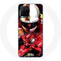 Maniacase Etui voor Vivo Y21s 2021 / Y21 2021 Formule 1 Sebastian Vettel F1 Rood