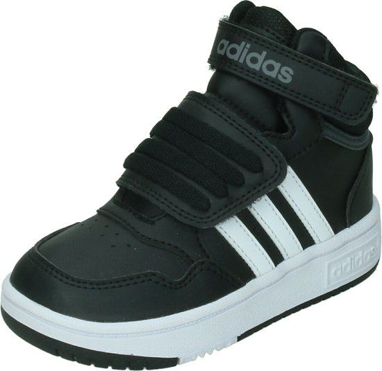 adidas Performance Hoops Mid Schoenen Kinderen - Zwart Maat 24